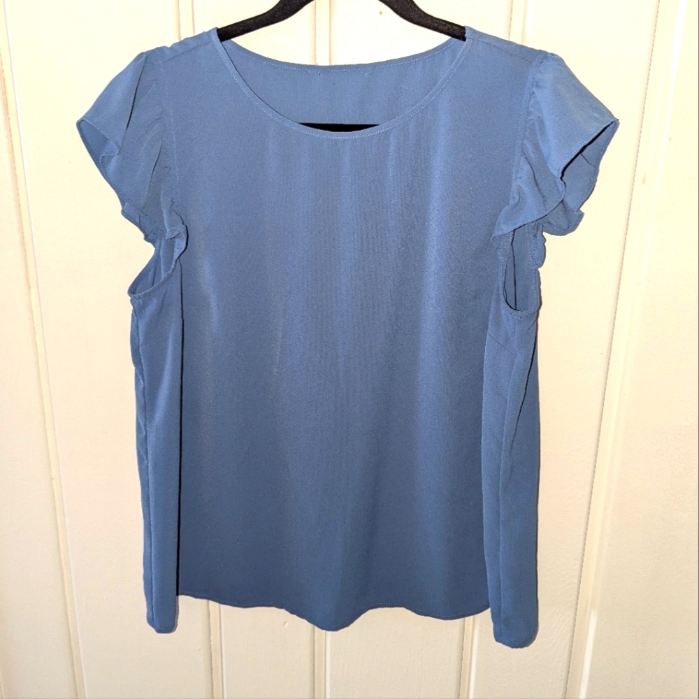 Elegant Blue Women's Top